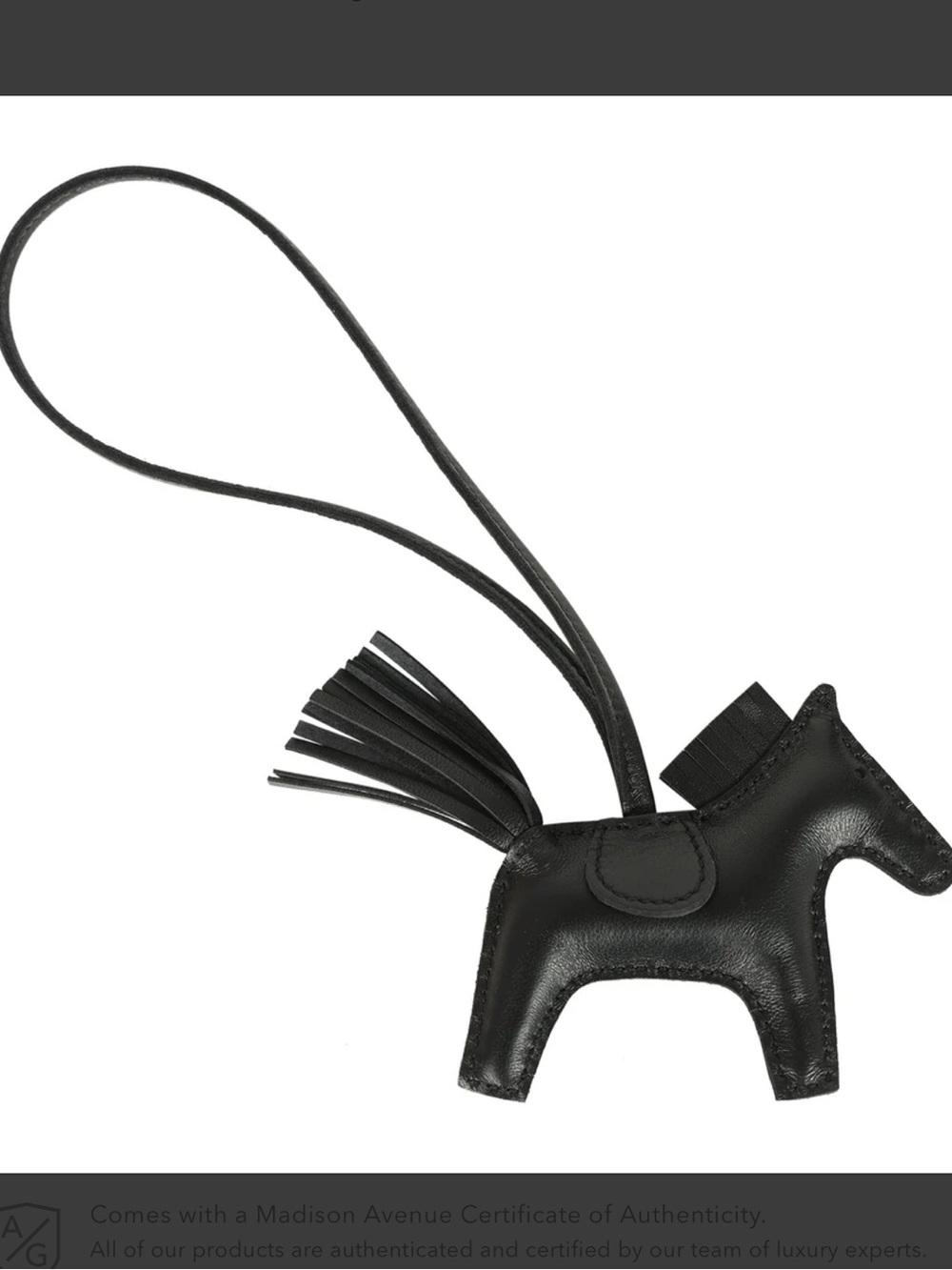 Hermès Rodeo Bag Charm PM - SO Black Lambskin Horse- RARE - NWOT